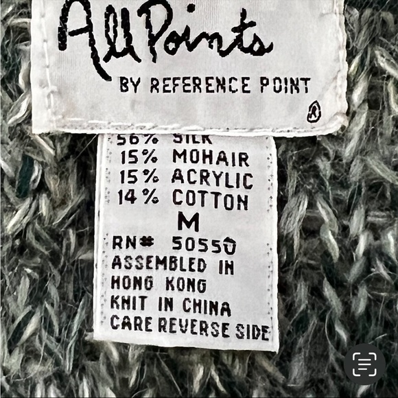 Silk Mohair Blend V Neck Sweater Best Cardigan Longline Button Front M Prepy - Picture 12 of 14